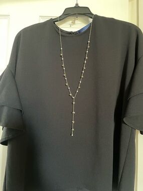 LOFT Gold-Tone Beaded Y-Necklace